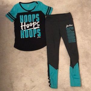 Justice outfit Hoops size 10